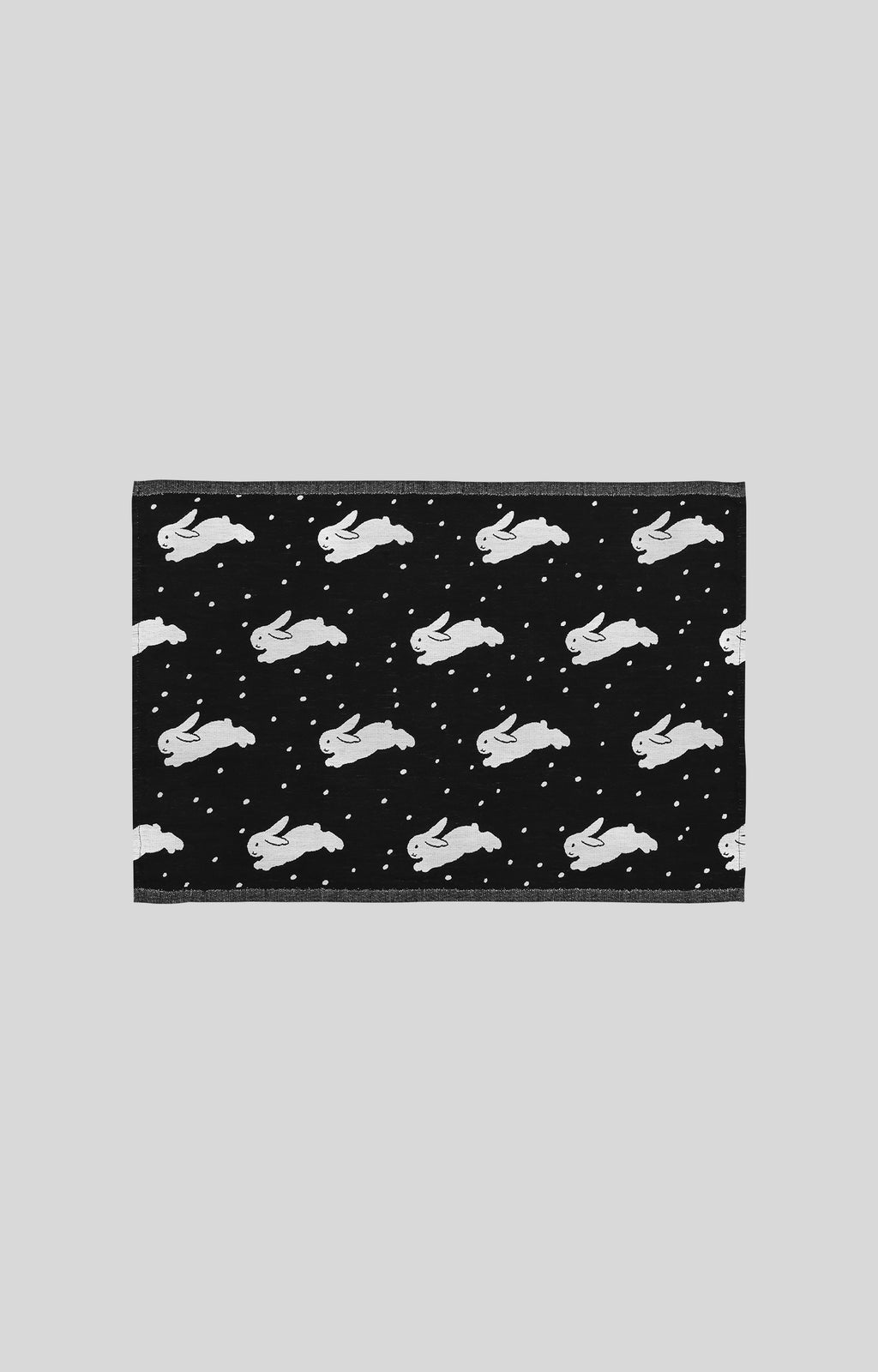 Kitty Bunny Pony Snow Bunnies Tea Cloth by Lapuan Kankurit