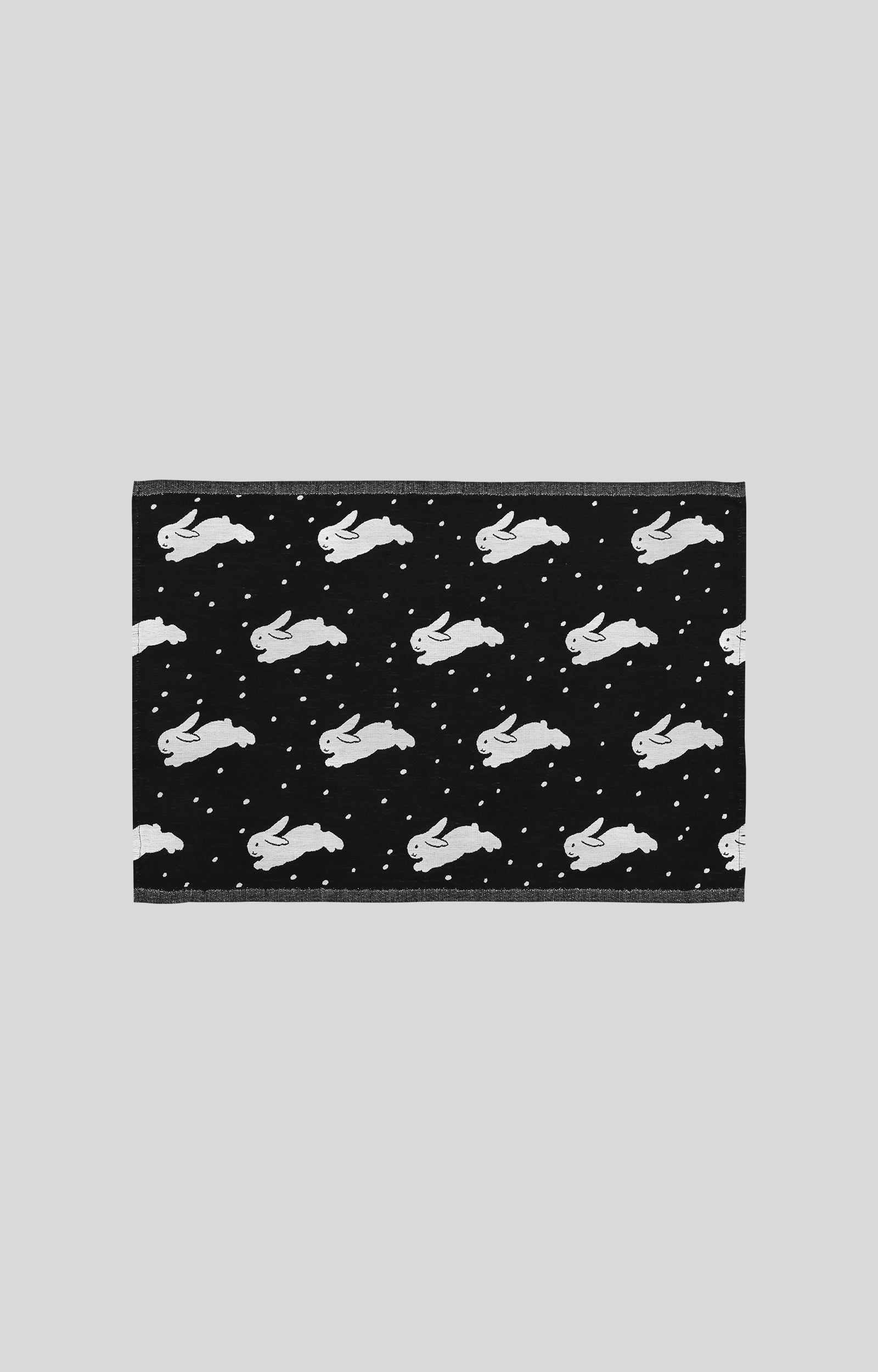 Kitty Bunny Pony Snow Bunnies Tea Cloth by Lapuan Kankurit