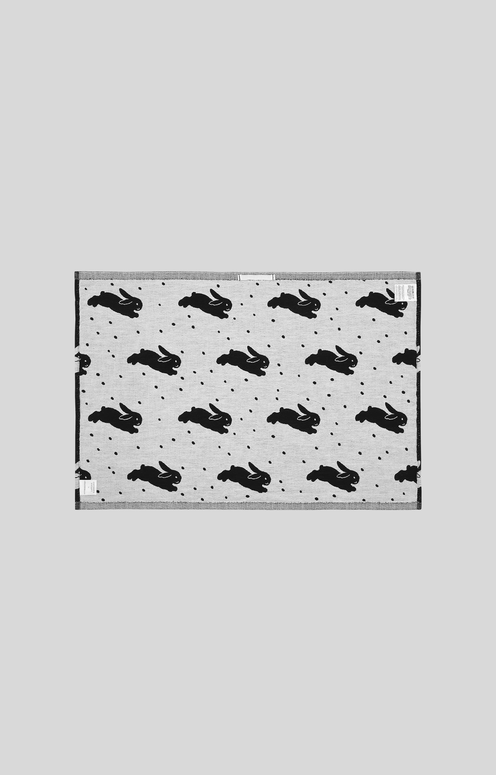Kitty Bunny Pony Snow Bunnies Tea Cloth by Lapuan Kankurit