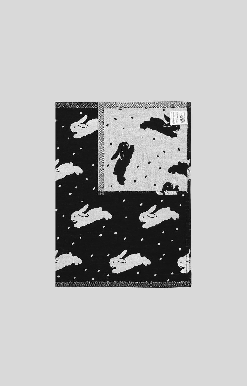 Kitty Bunny Pony Snow Bunnies Tea Cloth by Lapuan Kankurit