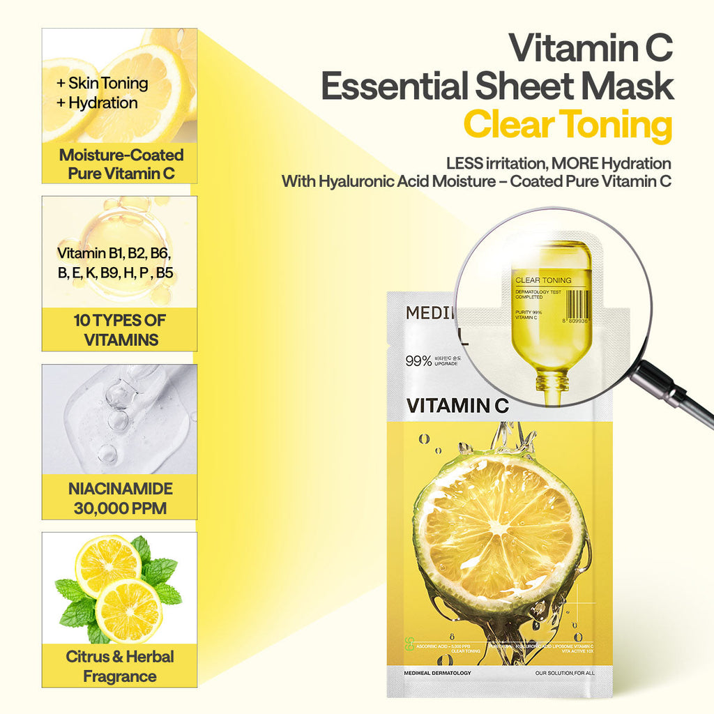 Mediheal Vitamin C Essential Mask Clear Toning - view 4