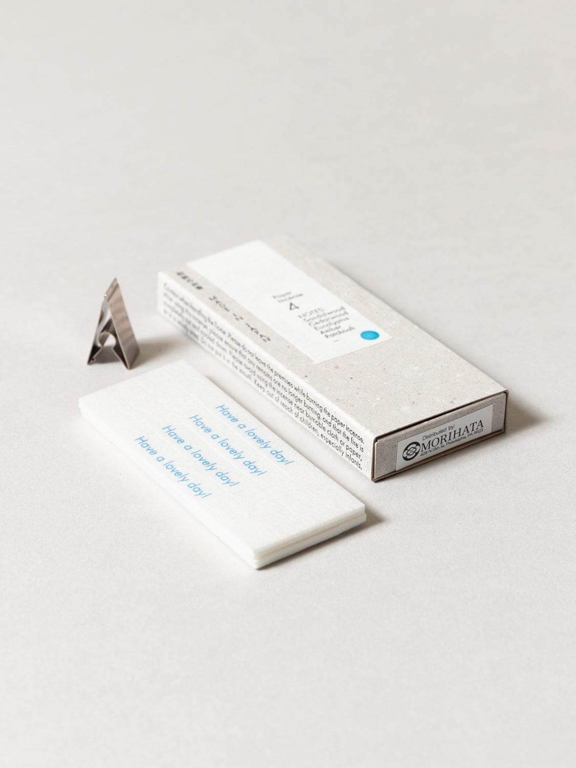 Rikumo Washi Paper Incense Strips