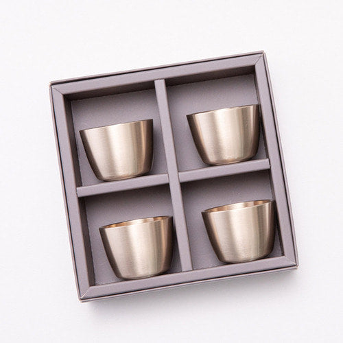 Bangjja Brass Soju Cup - Galaxy (Set of 4) - view 3