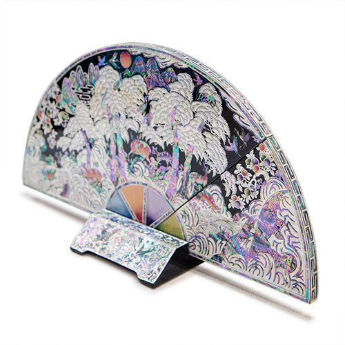 Najeon Mother-of-Pearl Folding Screen - Red, Small (by Oh Myung - ho) - view 6