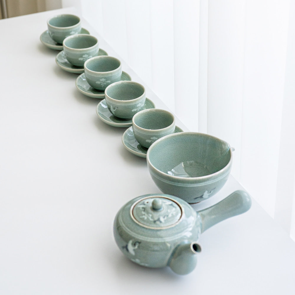 Korean Object - Crane & Cloud, Blue, Gift Set (II) - view 8