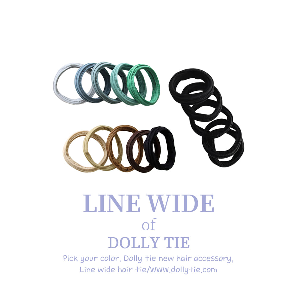 Dolly Tie Korean Hair Accessory - Handmade Seoul Design No.15
