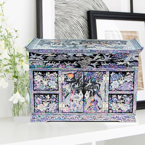 Insadong Craft Korean Mother-of-Pearl Lacquerware - Handmade Seoul Design No.10 - view 2