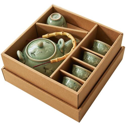 Celadon Teapot - Cloud & Crane - view 8