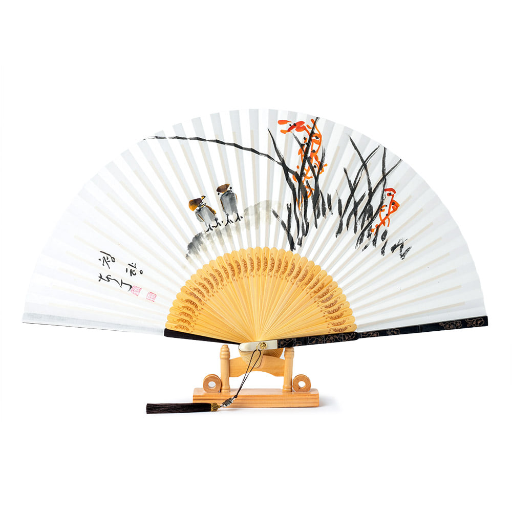 Korean Folding Fan - Black (II) - view 7
