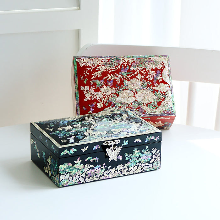 Najeon Mother-of-Pearl Jewelry Box — Plum Blossom 18cm