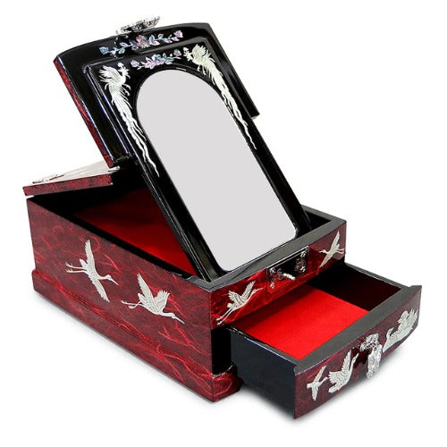 Najeon Mother-of-Pearl Vanity Mirror - Crane