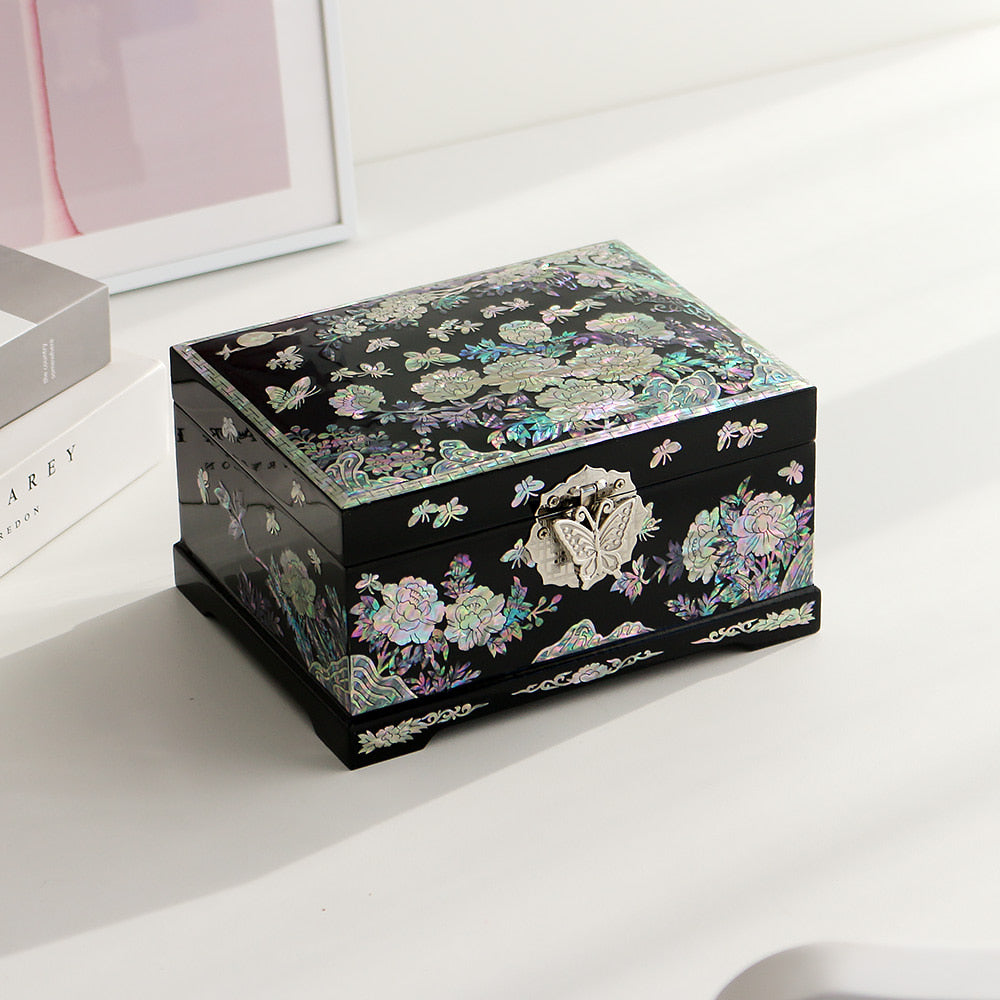 Najeon Mother-of-Pearl Jewelry Box - Peony (VIII) - view 6