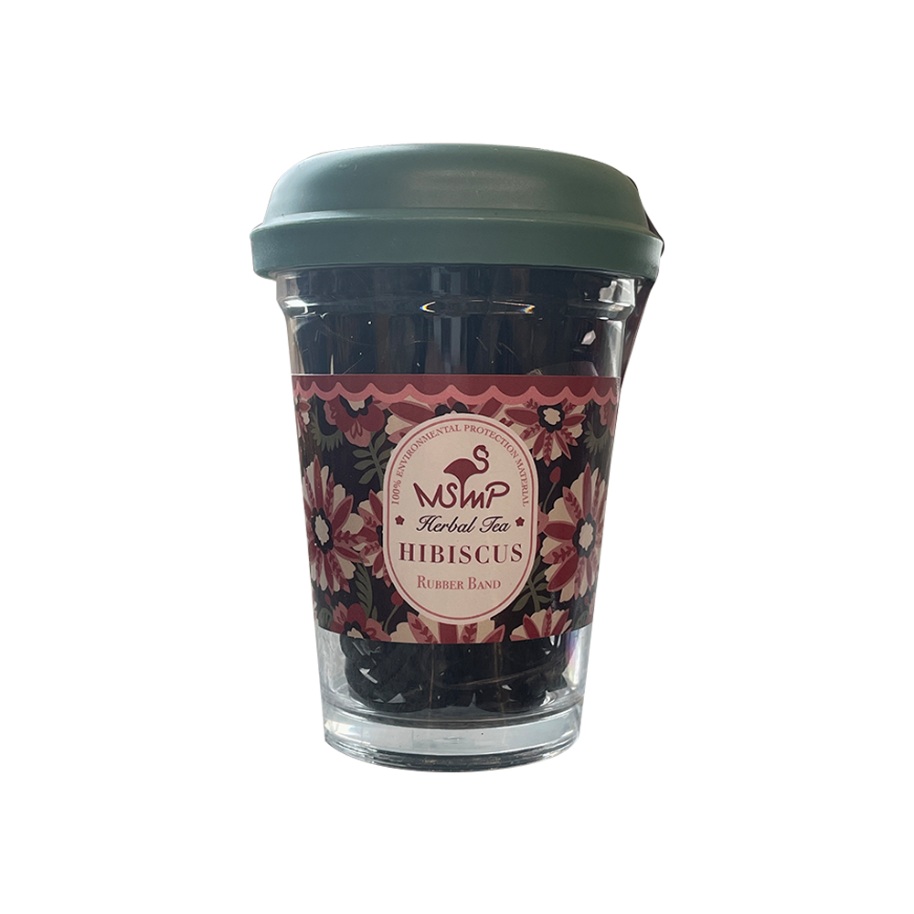 Dolly Tie Dessert Cup Hair Tie Set - Hibiscus