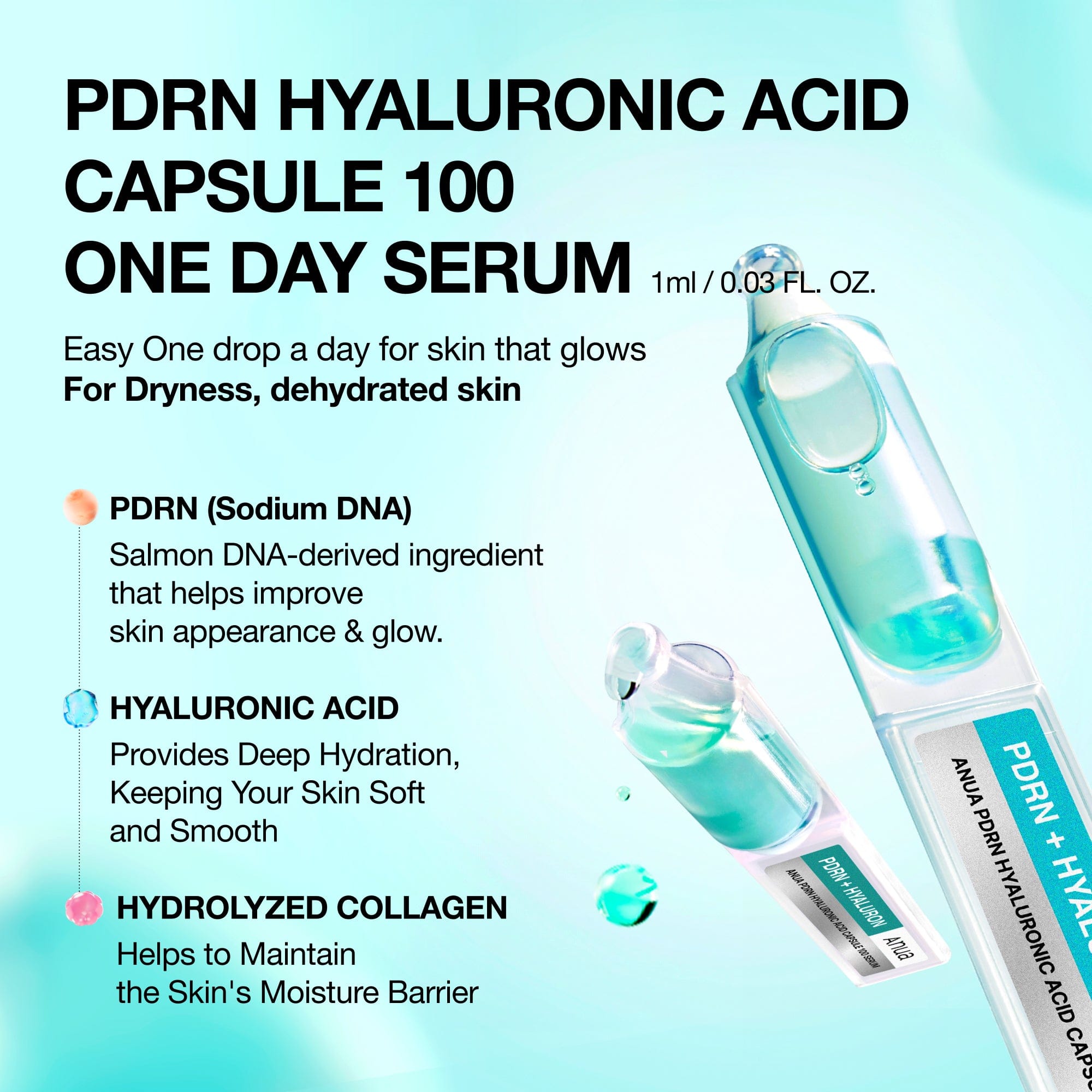 Anua PDRN Hyaluronic Acid Capsule 100 One Day Serum - view 2