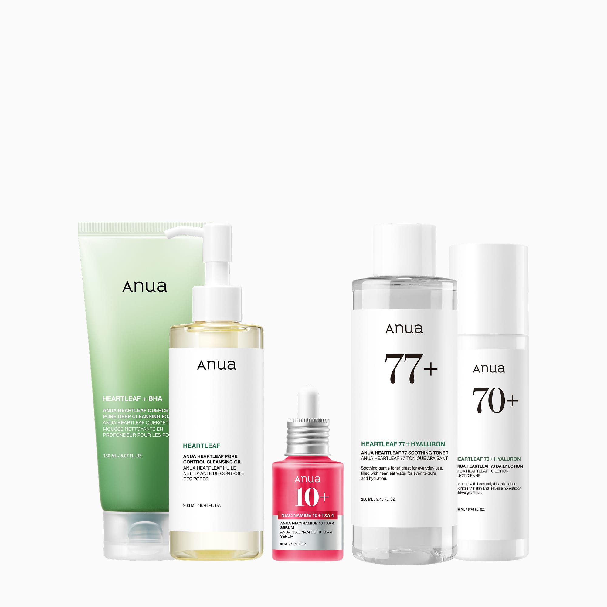 Anua 5-step Korean Skincare Set