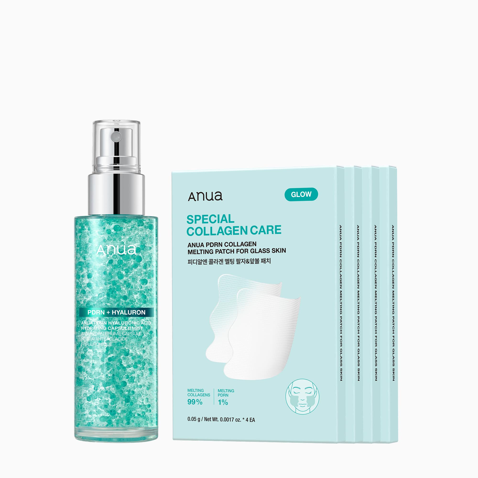 Anua PDRN Collagen Wrinkle Intensive Smoothing Set for Glass Skin