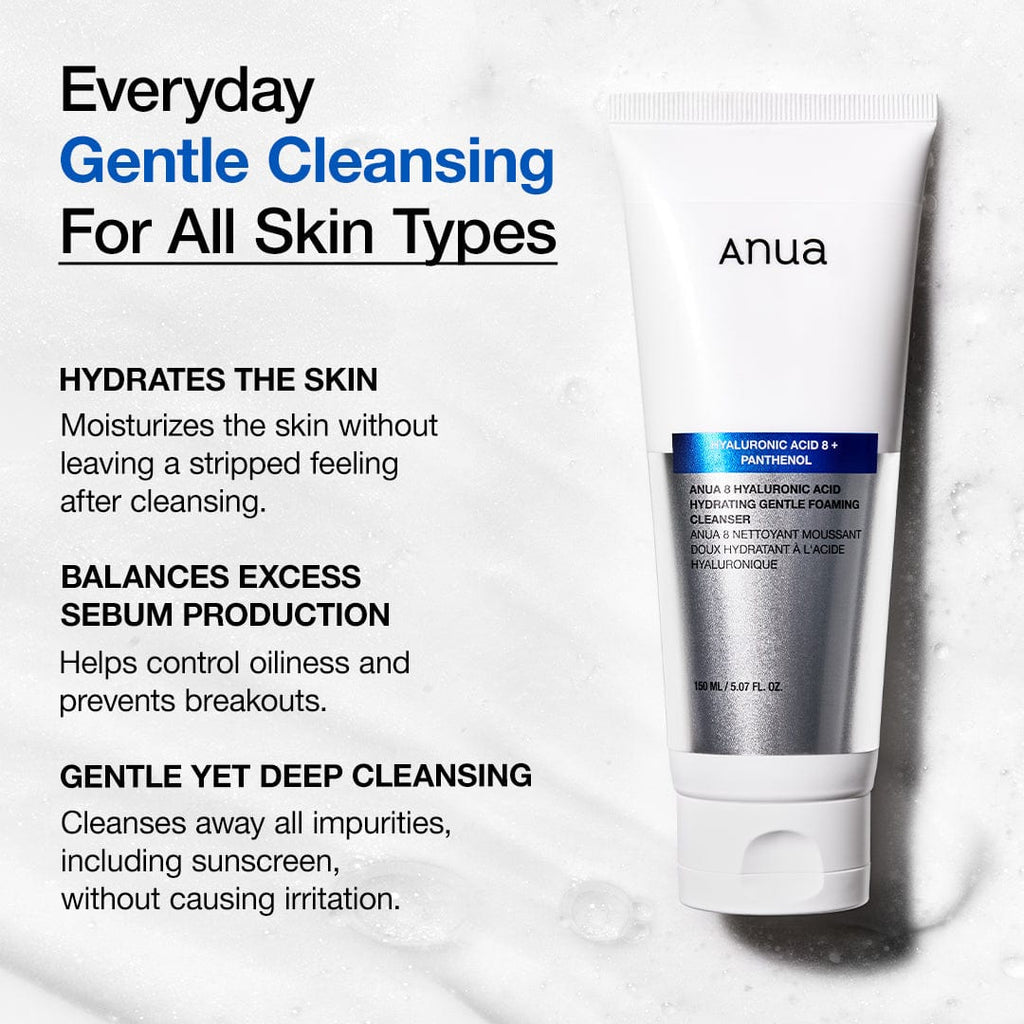 Anua 8 Hyaluronic Acid Hydrating Gentle Foaming Cleanser - view 3