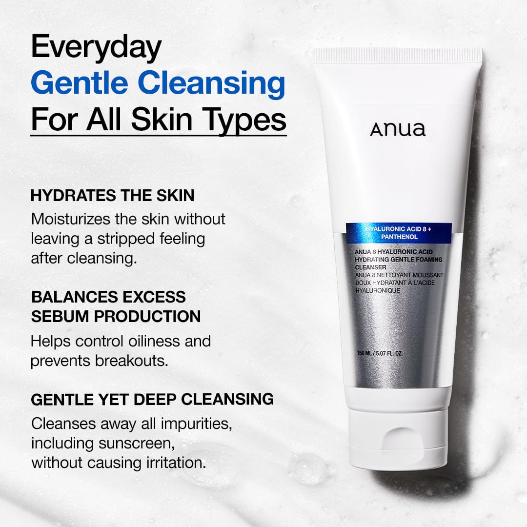 Anua 8 Hyaluronic Acid Hydrating Gentle Foaming Cleanser - view 3