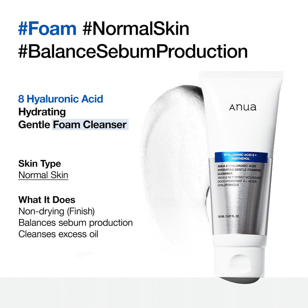 Anua 8 Hyaluronic Acid Moisturizing Gentle Gel Cleanser - view 6