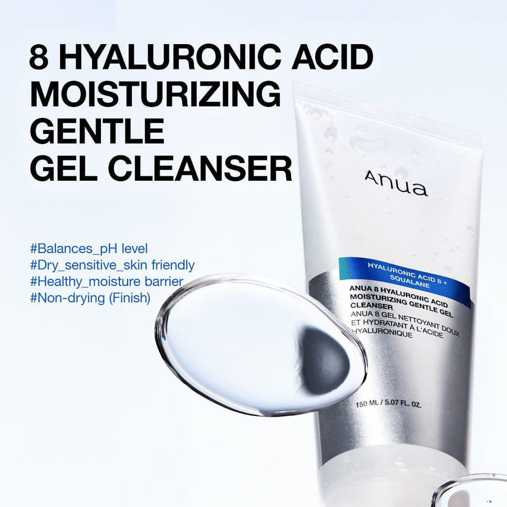 Anua 8 Hyaluronic Acid Moisturizing Gentle Gel Cleanser - view 2