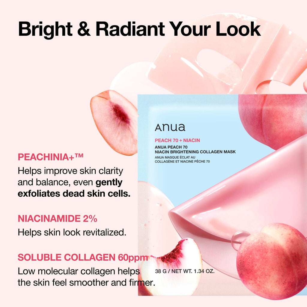 Anua Peach 70 Niacin Brightening Collagen Mask - view 3