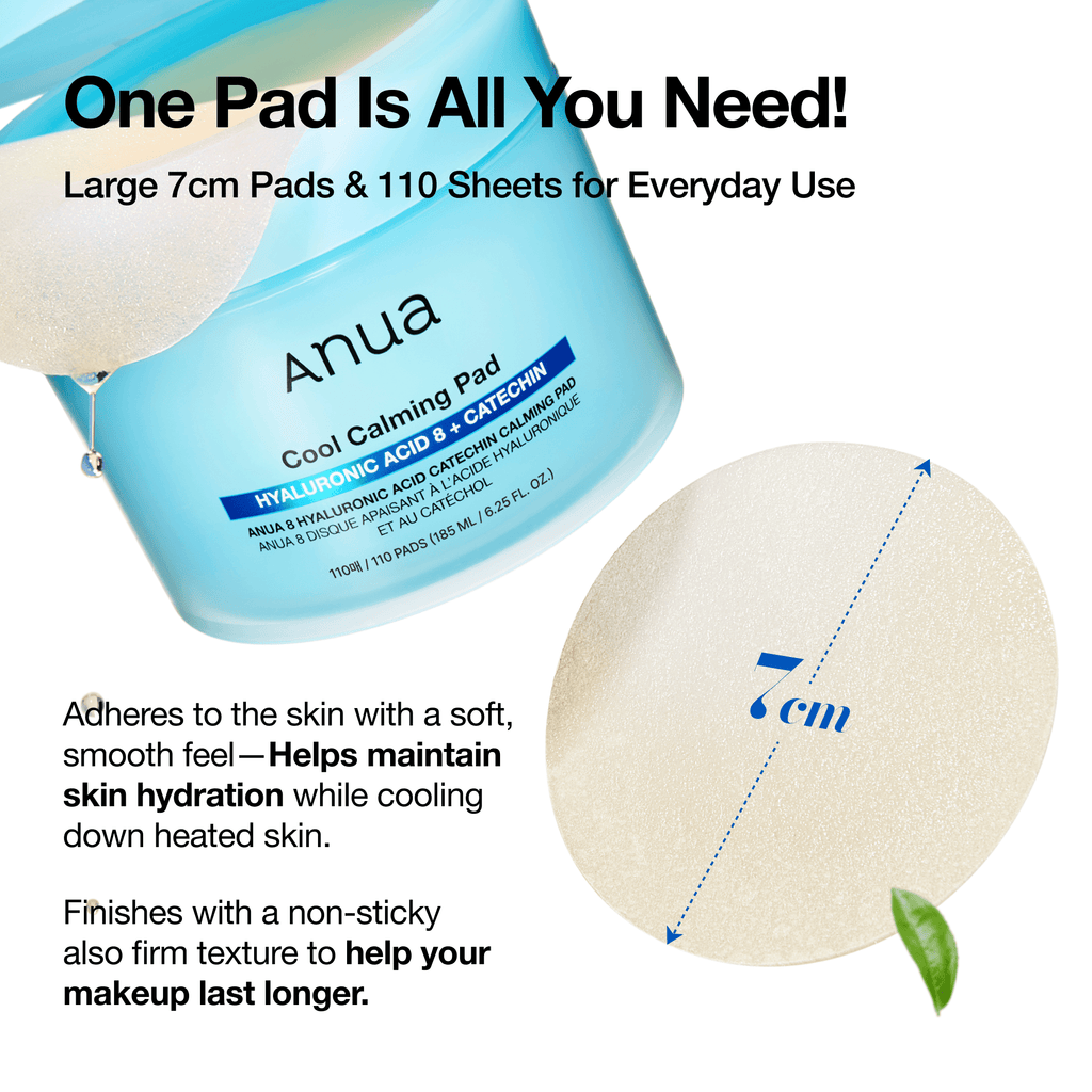 Anua 8 Hyaluronic Acid Catechin Calming Pad - view 6