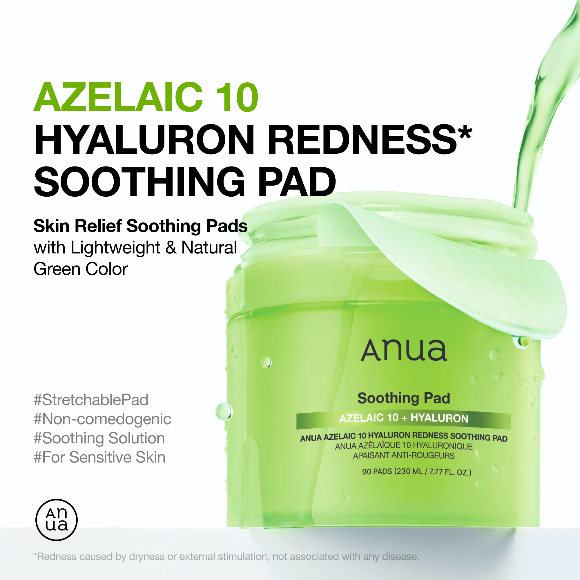 Anua Azelaic 10 Hyaluron Redness Soothing Pad - view 2