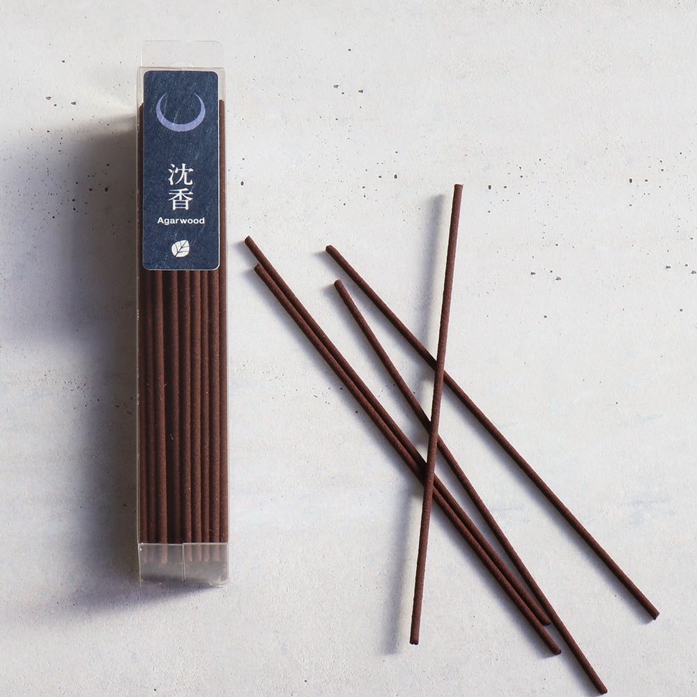 Asayu Japan Low Smoke Incense Sticks 40g Nature Scent Set [ Plum and Agarwood ]