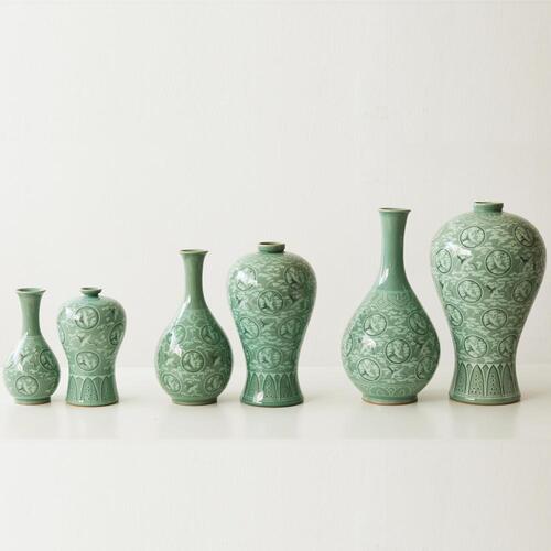 Korean Object - Crane & Cloud, Blue, Small (II) - view 8