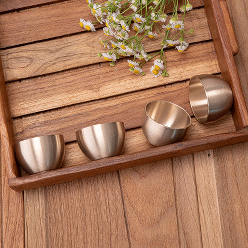 Bangjja Brass Soju Cup - Moonlight (Set of 4) - view 2