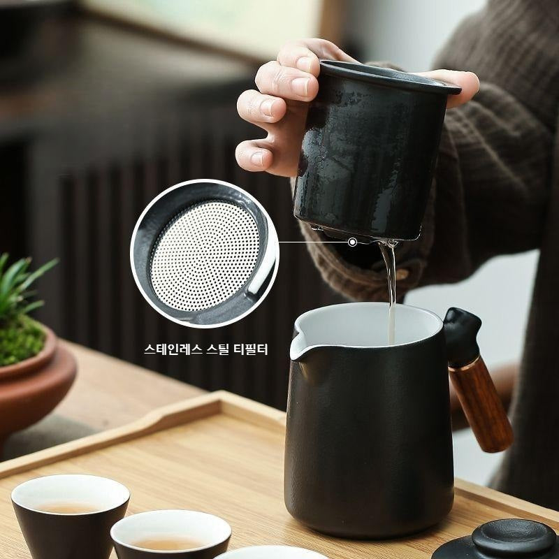 KOHGANE Korean Tea Ceremony Tea Set Strainer Ceramic - Tea Ritual Object - view 3