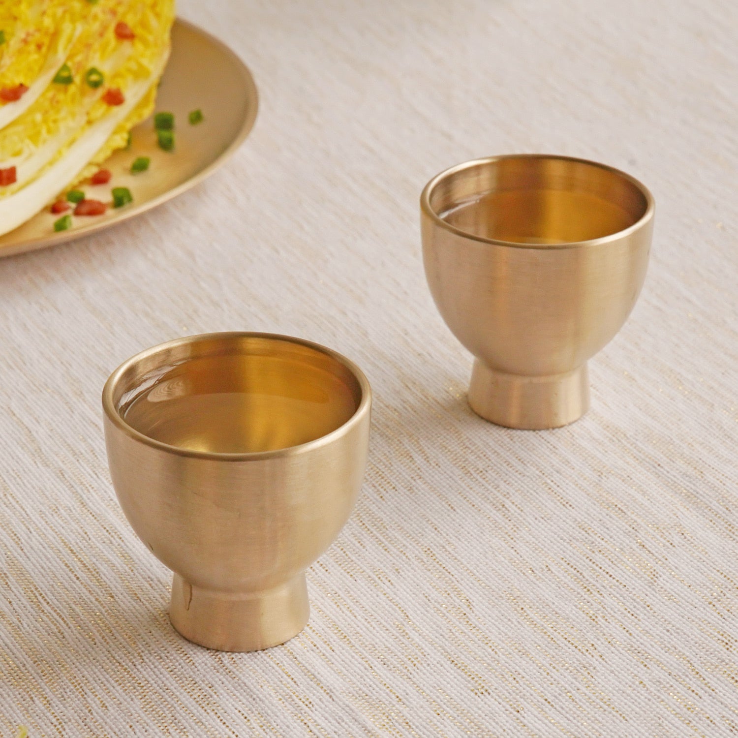 Notdam Bangjja Brass Resonance Soju Cup Set of 2 - view 2