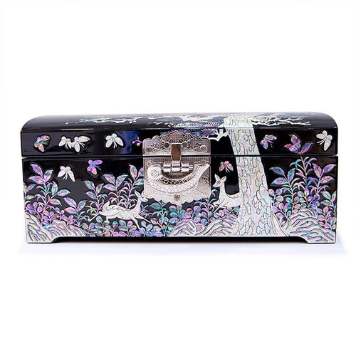 Najeon Mother-of-Pearl Jewelry Box - Pine, 2 - Tier - view 5