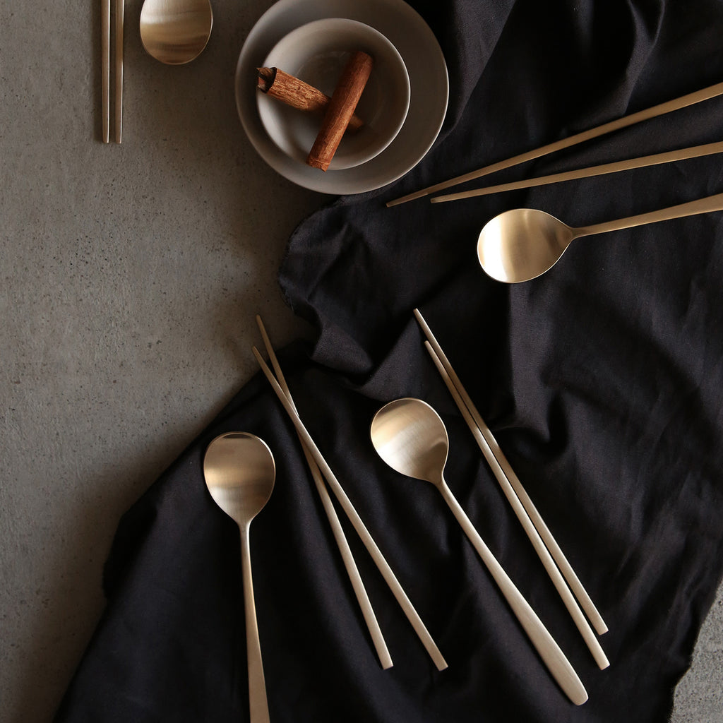 Notdam Bangjja Brass Spoon and Chopstick Set for 1 - view 6