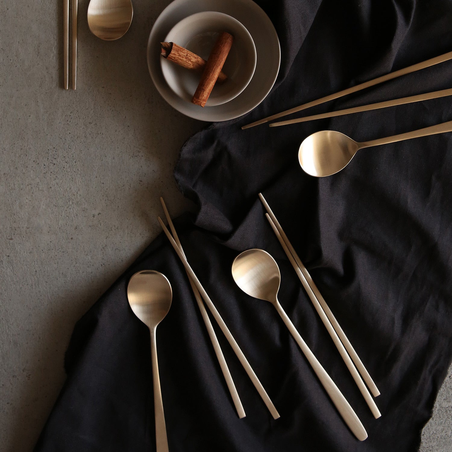 Notdam Bangjja Brass Spoon and Chopstick Set for 1 - view 6
