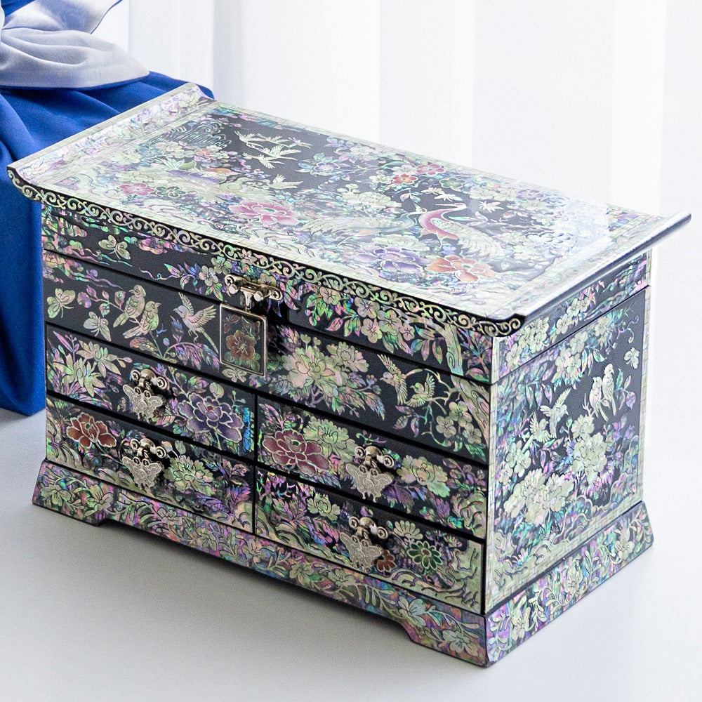 Insadong Craft Korean Mother-of-Pearl Lacquerware - Handmade Seoul Design No.11