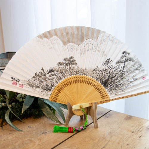 Korean Folding Fan - Landscape