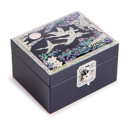 Najeon Mother-of-Pearl Jewelry Box - Crane & Pine (by Oh Myung - ho) (II) - view 7