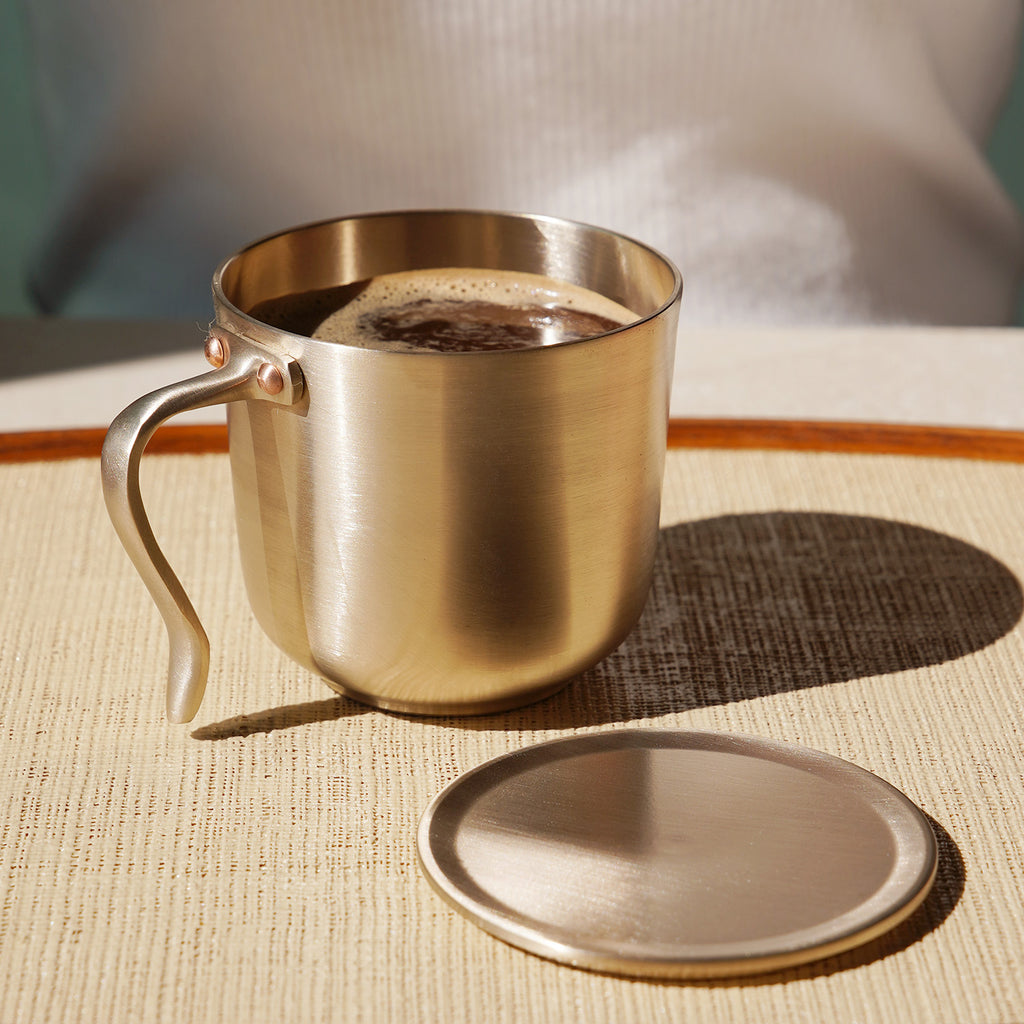 Bangjja Brass Lidded Mug