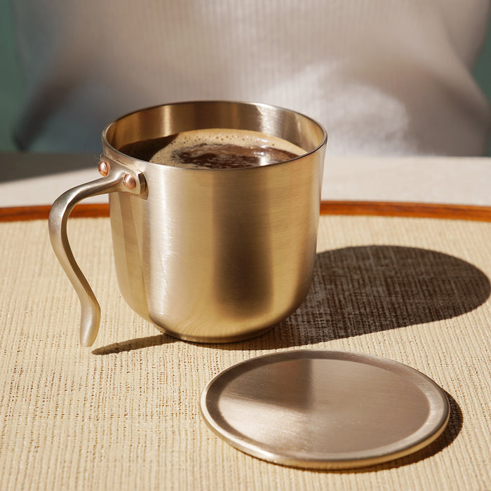 Bangjja Brass Lidded Mug