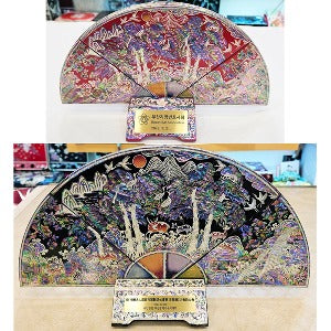 Najeon Mother-of-Pearl Folding Screen - Crane & Pine, 3 - Panel (III) - view 3