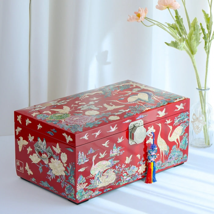 Najeon Mother-of-Pearl Jewelry Box - Peony (by Kim Young - man) - view 3