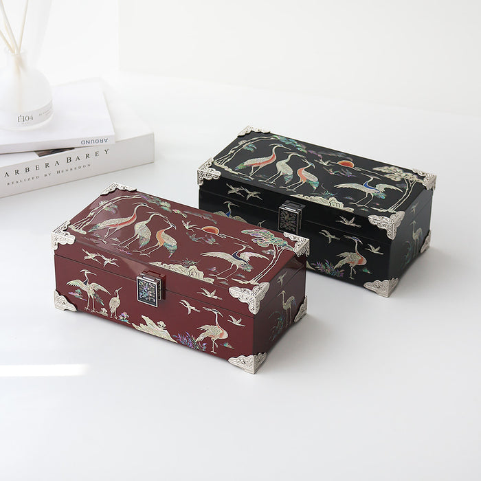 Najeon Mother-of-Pearl Jewelry Box — Crane & Pine 24cm