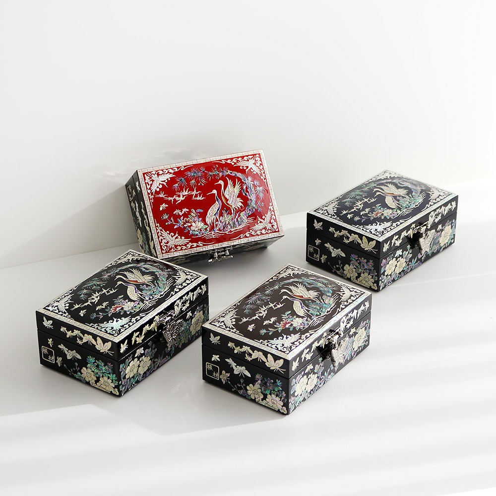 Najeon Mother-of-Pearl Jewelry Box — Crane & Pine 14cm