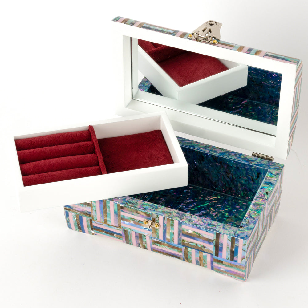 Najeon Mother-of-Pearl Jewelry Box - 2 - Tier (VI) - view 7