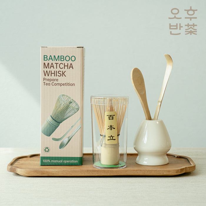 KOHGANE Korean Tea Scoop Matcha Whisk Matcha Set - Tea Ritual Object