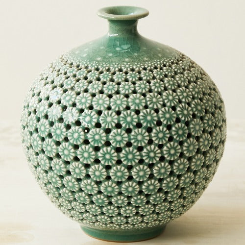 Korean Object - Chrysanthemum, White (IV)