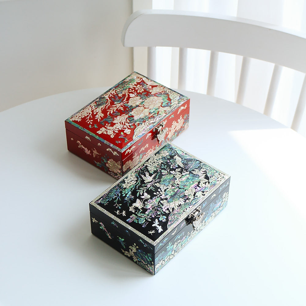 Najeon Mother-of-Pearl Jewelry Box - Plum Blossom 18cm - view 3