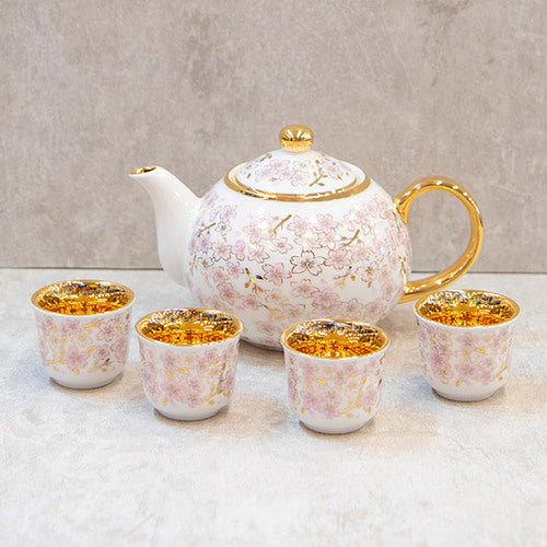 Korean Porcelain Ritual Wine Set - Plum Blossom - view 4