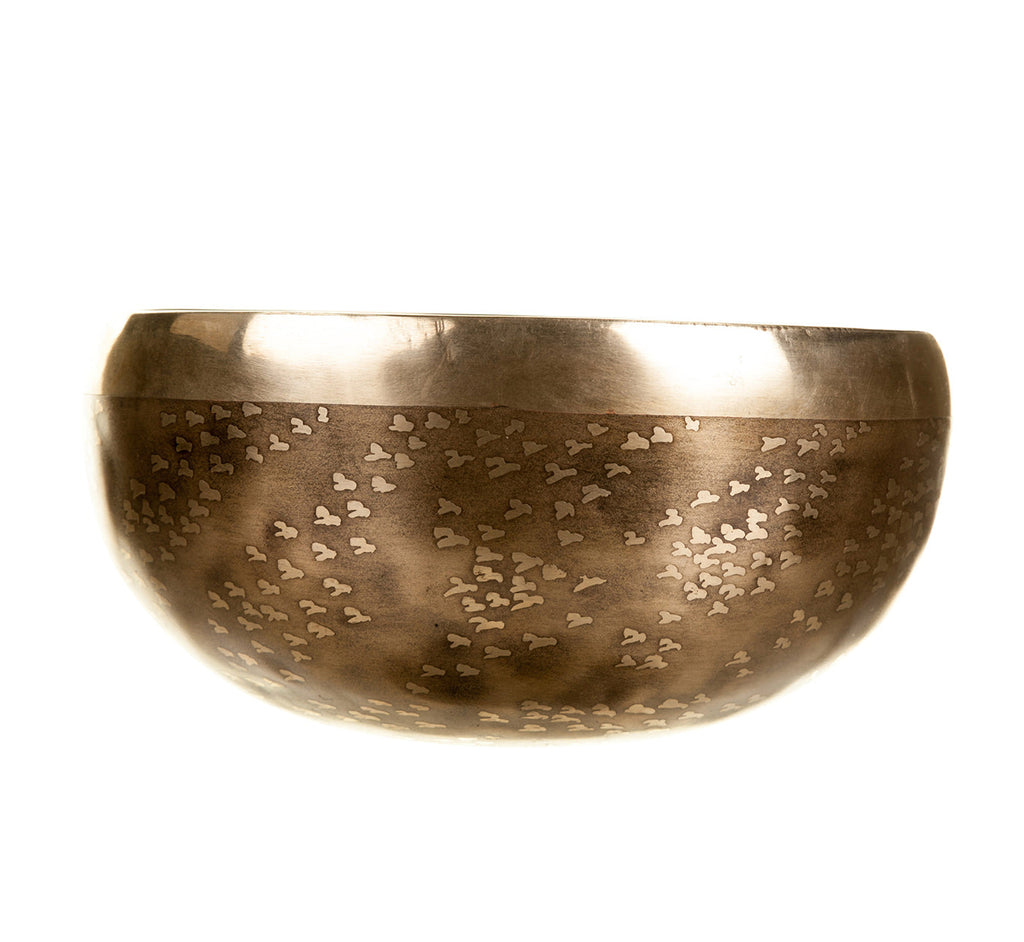 The Tree of Life Bowl: 6 Inch | Limited Design Handmade Bronze Singing Bowl From Nepal - view 5